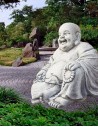 Buda gordo para jardim com 50cm altura -