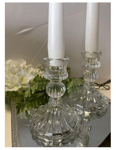 Kerzenhalter glas wedding verleih