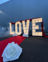 Große Buchstabe Weiß LOVE für Hochzeit Events partys