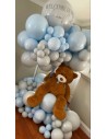 Gender Reveal Teddybär Ballon - Wolke, Babyparty, babyshower, blau ballons