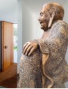 Buda da sorte para interior com 30 cm altura - steinguss buddha