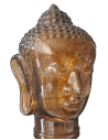Cabeça de Buda de vidro
