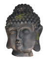 Buddha Kopf für innen oder äußern Bereich und 65 cm Höhe - braun buddha kopf für Garten