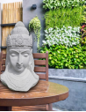 Outdoor Shiva 80 cm hoch - braun buddha kopf