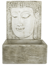 Gartendekoration - Buddha Wand mit Brunnen - Fontäne  -Springwasser - Buddha Kopf