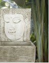 Buda 130cm parede com fonte - steinguss buddha