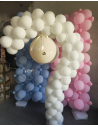 Set, Jumbo Gender Reveal Confetti BalloonsSchwarzer Junge Oder Mädchen Ballon Mit Blauem Rosa Konfetti Für Gender Reveal