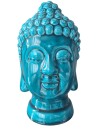 Innerer Buddha Kopf 20 cm hoch - Keramik - Türkis Buddha Kopf