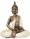 Buda em madrepérola para interior com 30 cm altura - steinguss buddha