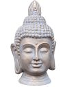 Bronze-Buddha-Kopf 80 cm hoch - braun buddha kopf
