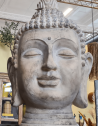 Cabeça de Buda cor creme com 80 cm altura - teich buddha