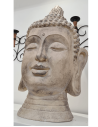Cabeça de Buda cor creme com 80 cm altura - buddismus