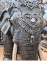 Elefante África para interior com 30 cm altura - steinguss buddha