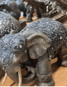 Indoor Afrika Elefant 30 cm groß - buddha gold