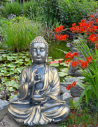 Design Gartenfiguren Steinguss outdoor  Buddha