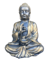 Gross Steinguss Buddha für Garten Bronze