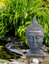 Buddha Kopf Outdoor - Gartenfiguren